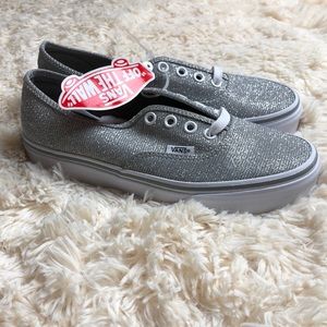 Vans authentic shimmer silver
